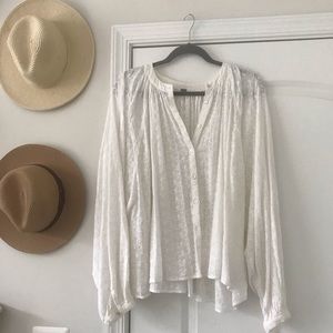 Free People Eyelet Top